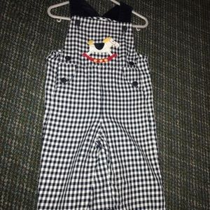 Boys Plaid Longall w/ Rocking Horse